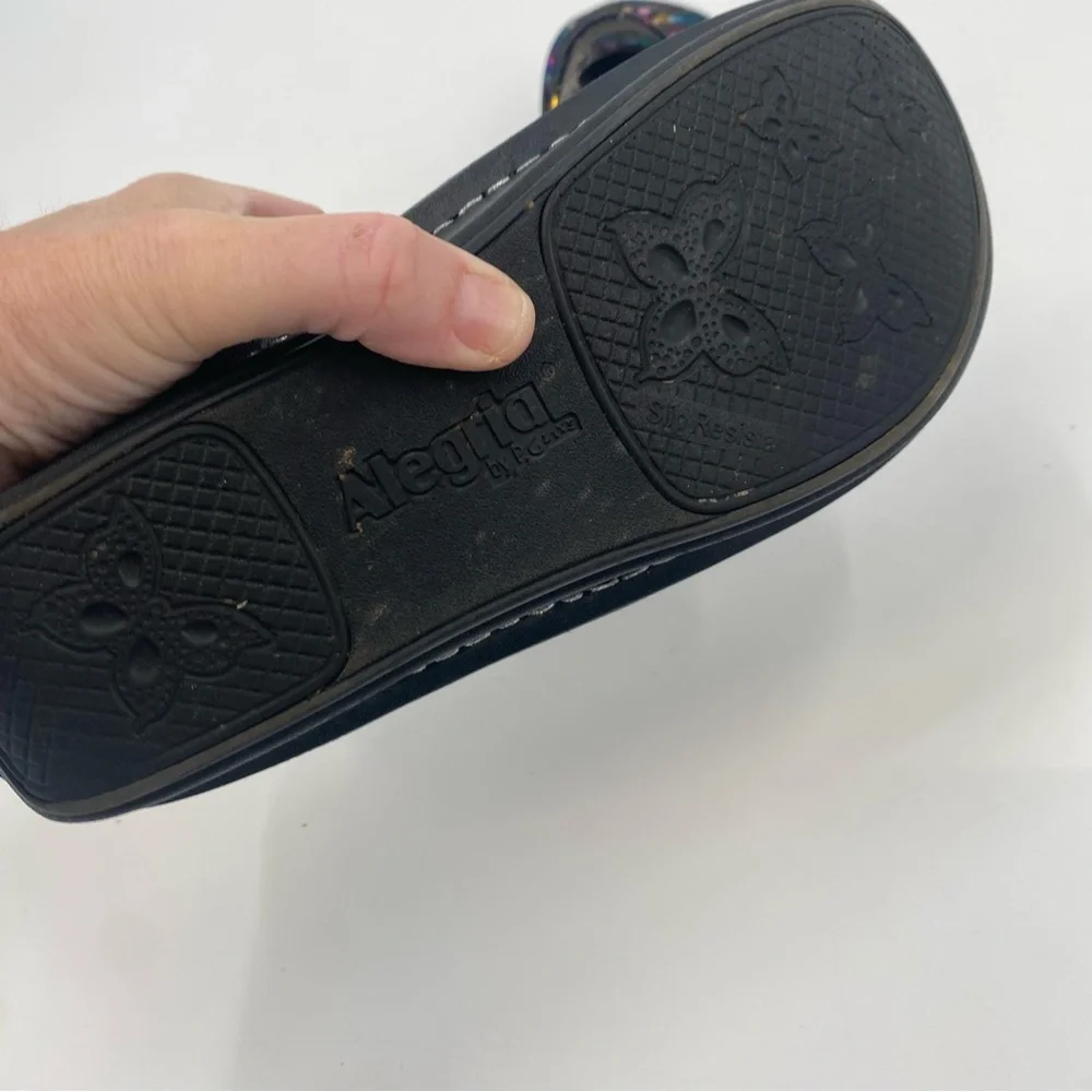 Alegria Paloma Minnow Rainbow Women’s Colorful Metallic Mary Janes 37 - Picture 6 of 10